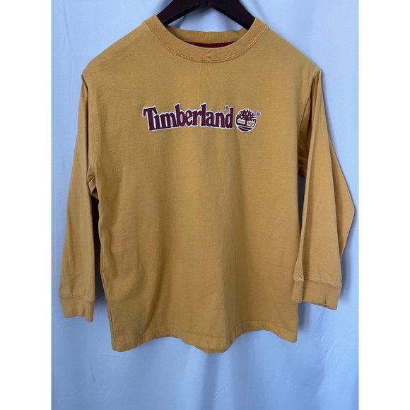 Timberland Other - Timberland Boys Yellow Long Sleeve Red "Timberland" Tee